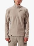 Berghaus Men's Prism High Neck Zip Through Fleece Jacket, Taupe