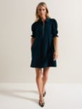 Phase Eight Candice Zip Neck Shirt Dress, Teal