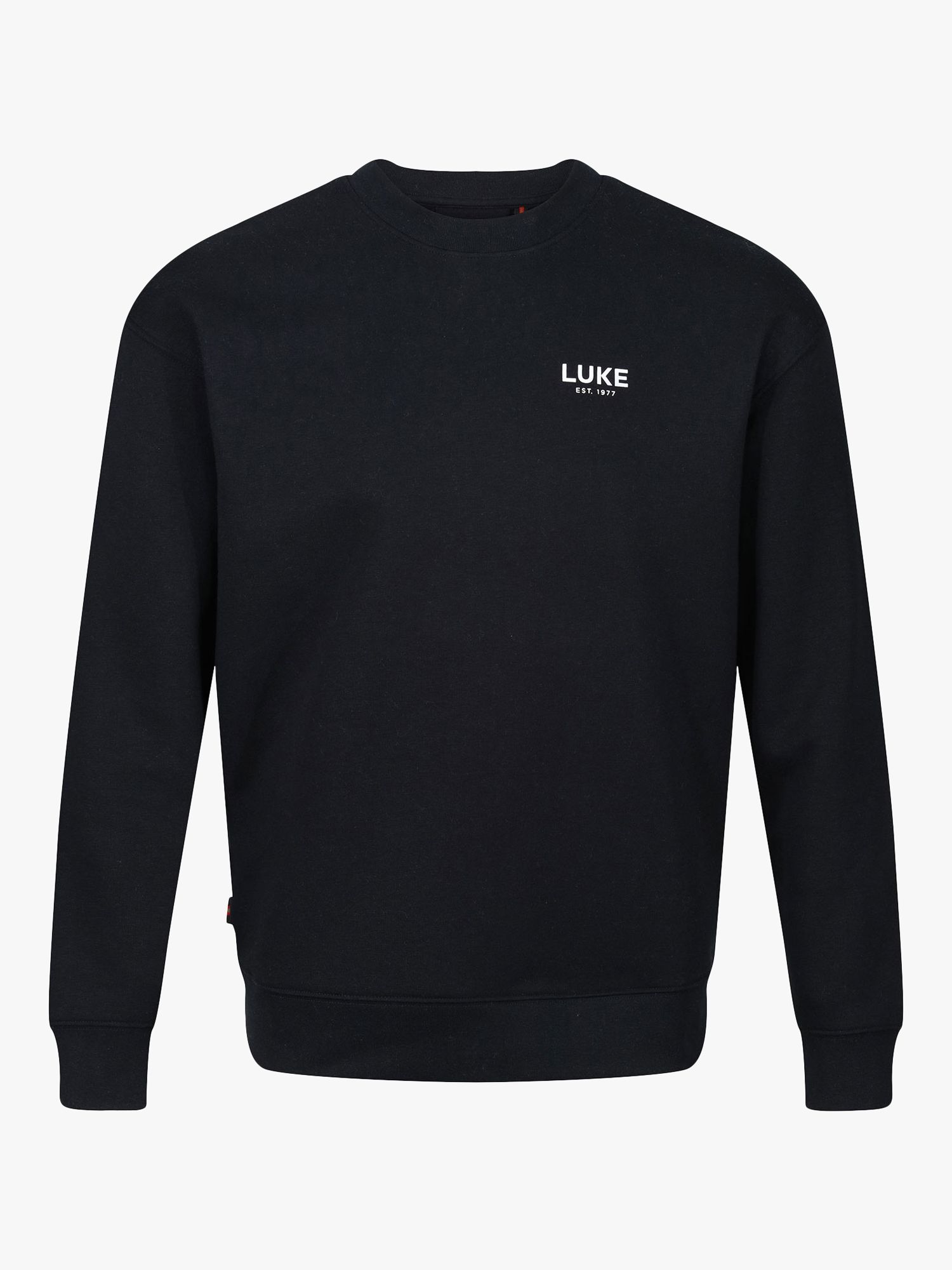 LUKE 1977 Exceptional Relaxed Fit Jumper, Black, XS