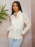 Chi Chi London Cutwork Shirt, White