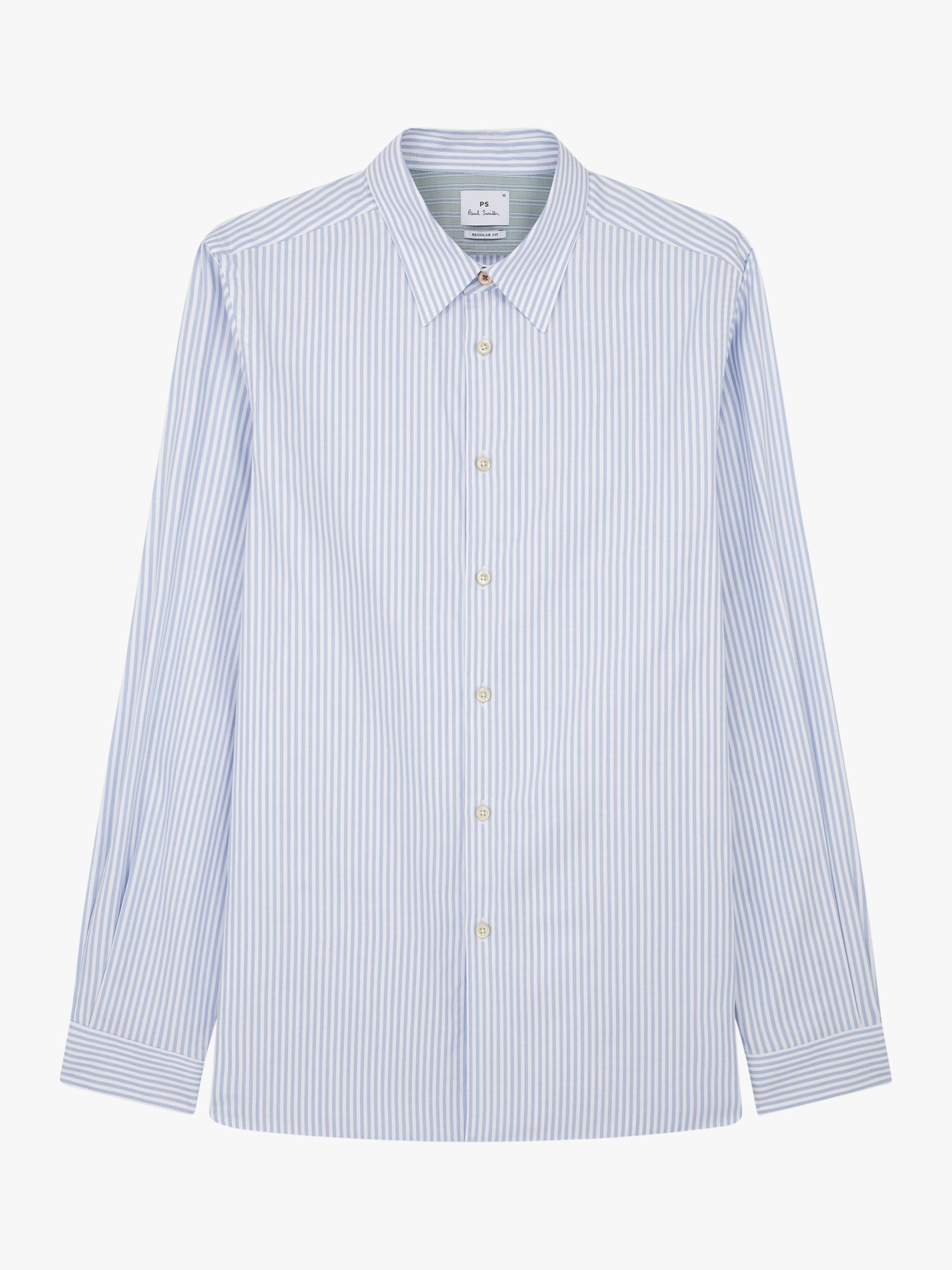 Paul Smith Long Sleeve Regular Stripe Shirt, Blue, M