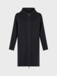 Gerard Darel Landie Zip Wool Coat, Charcoal