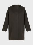 Gerard Darel Lane Reversible Wool Coat, Khaki Green