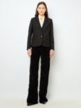 Gerard Darel Mallory Wool Blend Blazer, Black