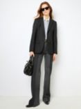 Gerard Darel Marylou Wool Blend Blazer, Black