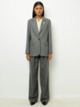 Gerard Darel Melanie Wool Blend Blazer, Grey