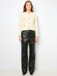 Gerard Darel Morgane Wool Blend Jacket, Ecru