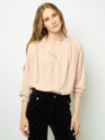 Gerard Darel Bely Silk Blend Shirt, Pale Pink