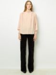 Gerard Darel Bely Silk Blend Shirt, Pale Pink