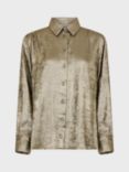 Gerard Darel Bruna Satin Shirt, Gold