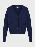 Gerard Darel Jeanette Wool Cashmere Cardigan, Indigo