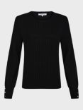 Gerard Darel Jeanne Wool Blend Jumper, Black