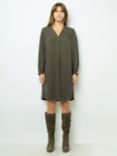 Gerard Darel Solene Jacquard Dress, Khaki Green