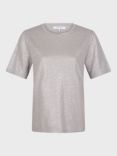 Gerard Darel Metallic Linen T-Shirt, Silver