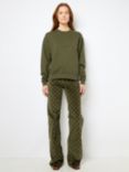 Gerard Darel Adrienne Logo Sweatshirt, Khaki