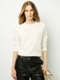 Gerard Darel Audelie Button Shoulder Top, White