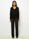 Gerard Darel Juliette Merino Wool Jumper, Black