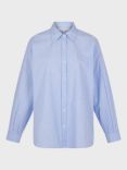 Gerard Darel Ballie Embellished Stripe Shirt, Blue/Multi