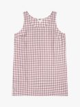 Piglet in Bed Relaxed Fit Linen Gingham Nightdress, Elderberry