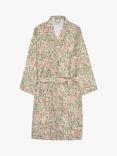 Piglet in Bed Morris & Co. Soft Sage Linen Robe, Multi
