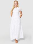 Closet London Embroidered Maxi Dress, White