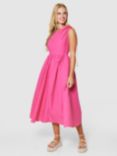 Closet London One Shoulder Midi Dress, Pink
