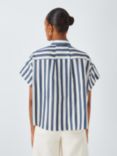 rag & bone Marta Stripe Shirt, Navy/Off White