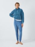 John Lewis Borg Snuggle Pyjama Set, Smoky Blue