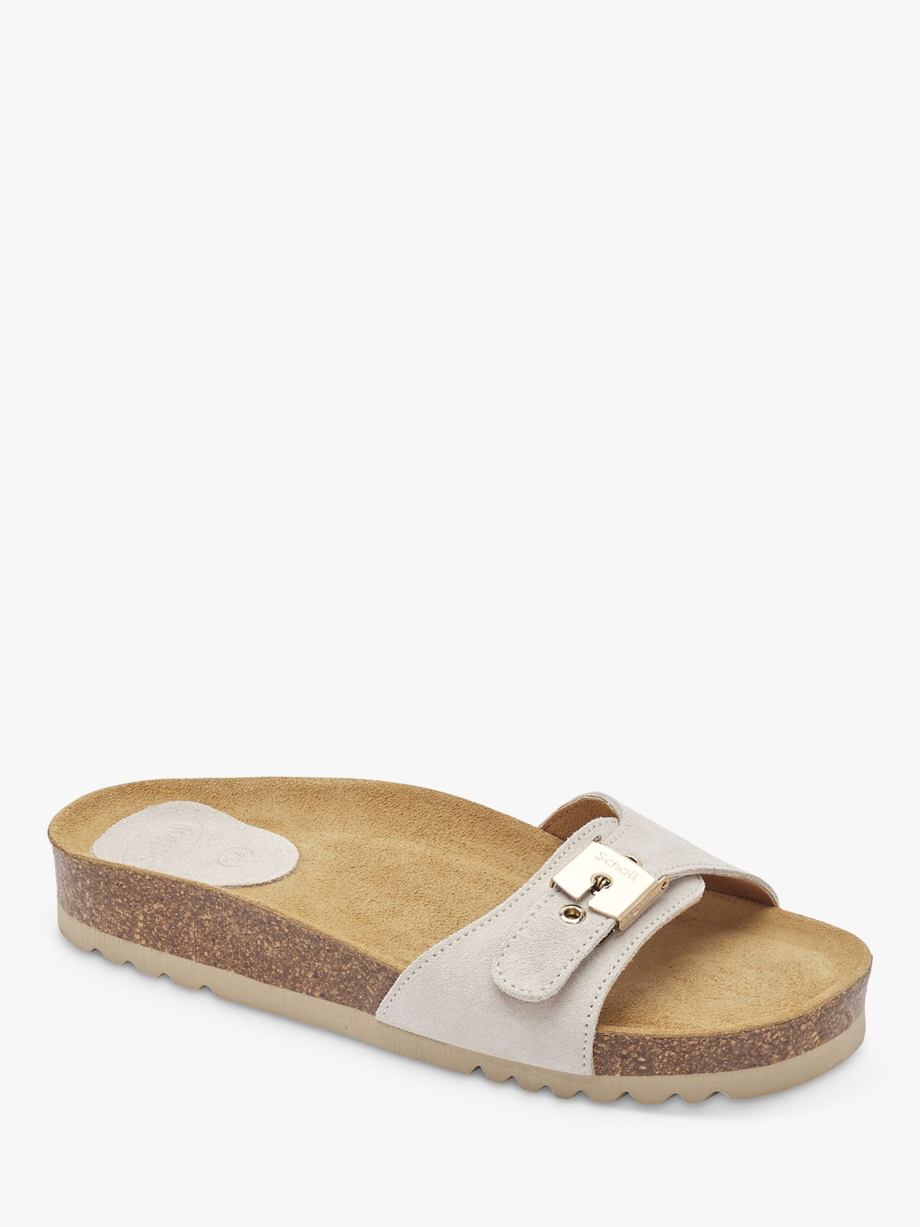 Scholl Nina Suede Sliders, Beige, EU36