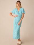 Ro&Zo Ditsy Floral Print Maxi Dress, Blue/Multi