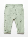 Mango Kids' Cactus Print Jogger Style Trousers, Green