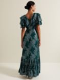 Phase Eight Marzia Metallic Maxi Dress, Teal