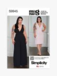 Simplicity Misses' Sleeveless Dress and Jumpsuit Sewing Pattern, S9945