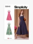 Simplicity Misses' Flared Halter Dress Sewing Pattern, S9949