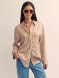 Nobody's Child Peony Stripe Shirt, Cream, Cream