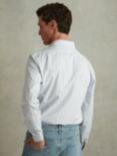 Reiss Omar Long Sleeve Cutaway Shirt, Blue/White