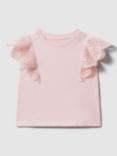 Reiss Kids' Jasmine Cotton T-Shirt, Pink