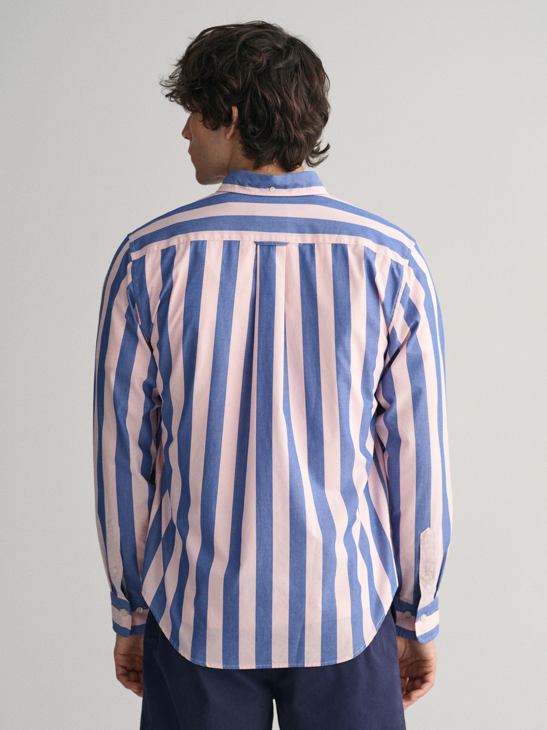 GANT Parasol Stripe Shirt, Pink/Blue