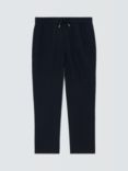 GANT Cotton & Linen Blend Trousers, 433 Evening Blue