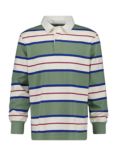 GANT Stripe Rugger Rugby Shirt, 375 Pastel Green