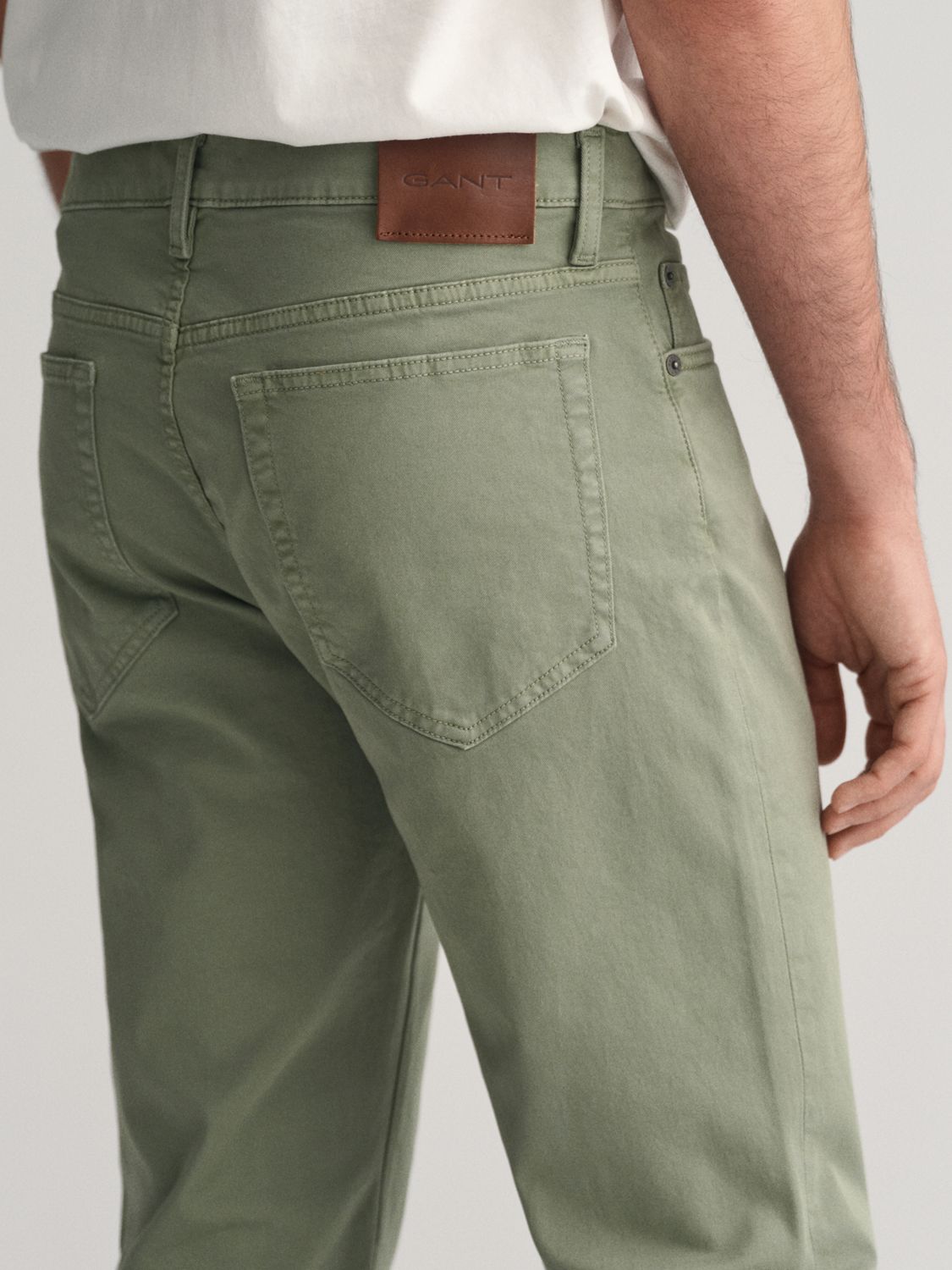 GANT Ular Desert Jeans, Pastel Green, 38L