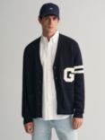 GANT Varsity Cardigan, 433 Evening Blue