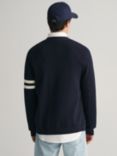 GANT Varsity Cardigan, 433 Evening Blue