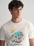 GANT Seasonal Print T-Shirt, White/Multi