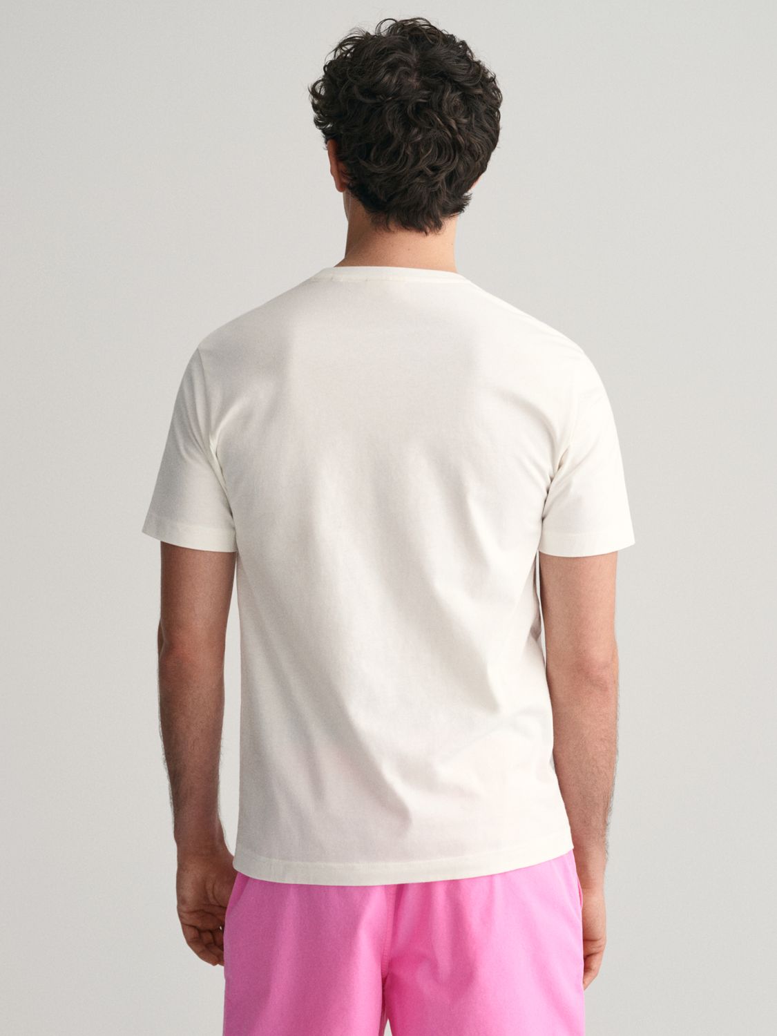 GANT Seasonal Print T-Shirt, White/Multi, S
