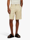 SISLEY Linen Bermuda Shorts, Beige