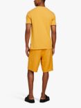 SISLEY Linen Bermuda Shorts, Yellow