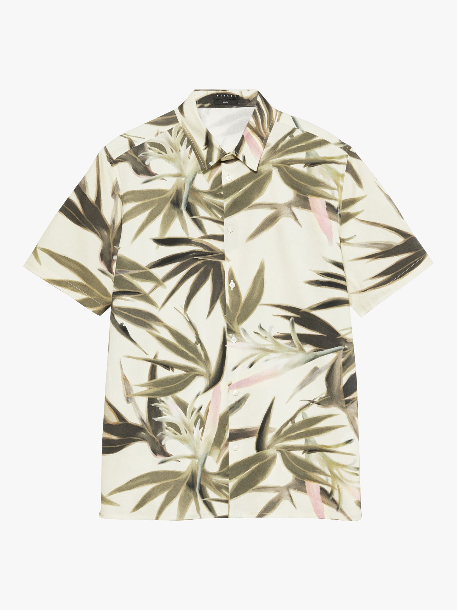 SISLEY Short Sleeve Printed Shirt, Multi, 15.5