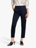 SISLEY Cigarette Twill Trousers, Navy