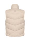 KAFFE Susanne High Collar Puffer Gilet, Feather Grey